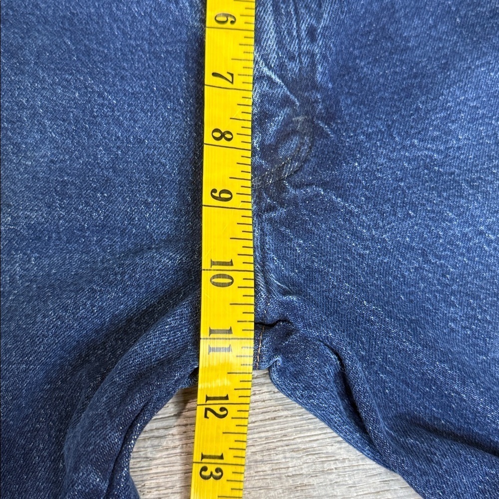 Wrangler Women’s High Rise Straight Leg Jeans Dark Blue Sz 30x34 - Picture 8 of 10